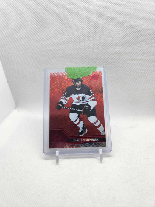 Grayden Siepmann - 22/23 Upper Deck Team Canada Juniors - Red Champagne