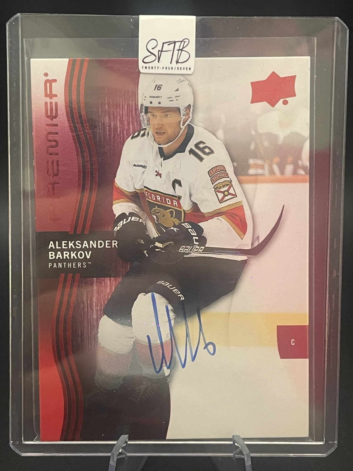 2023-24 Aleksander Barkov Premier Auto #39 Florida Panthers Upper Deck