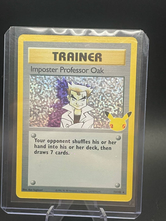 Imposter Professor Oak - 73/102 - Celebrations Classic Collection - Pokemon Card