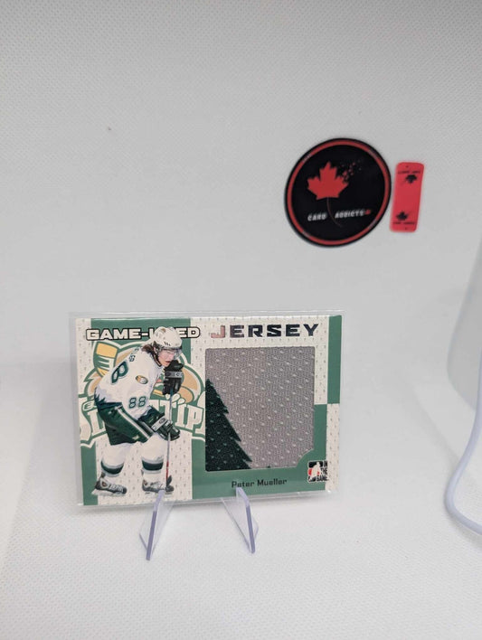 2006-07 ITG HEROES AND PROSPECTS GAME USED JERSEY PETER MUELLER 2 COLORS