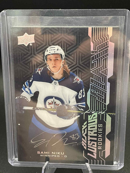 2018-19 UPPER DECK UD BLACK SAMI NIKU LR-SN LUSTROUS ROOKIE AUTO RC AUTOGRAPH