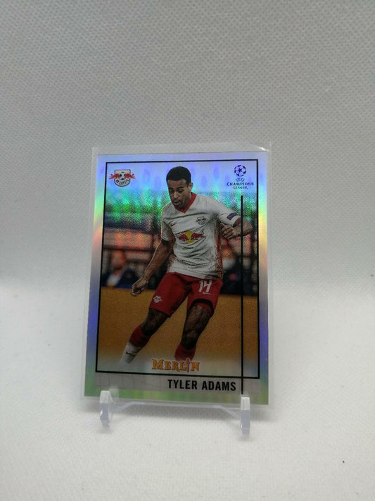 2021 Topps Chrome Merlin UEFA Silver Refractor Tyler Adams RB Leipzig #27