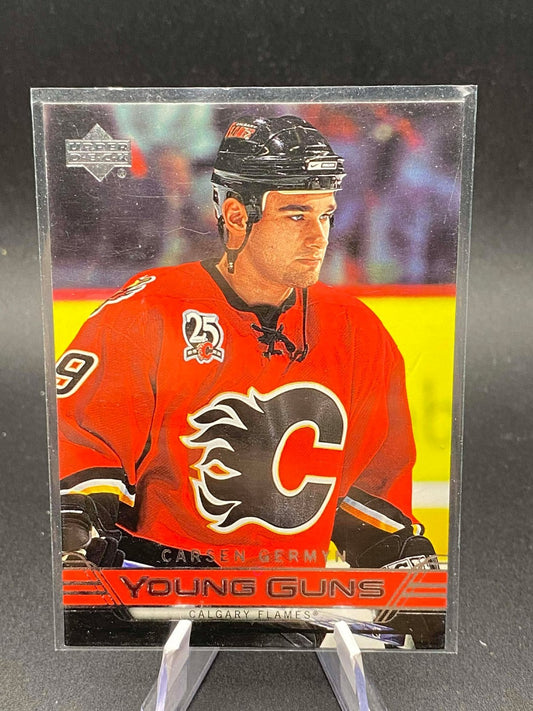 2006-07 Upper Deck Young Guns Carsen Germyn Rookie Calgary Flames #205