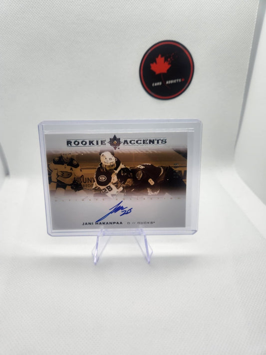 2020-21 Ultimate Collection Rookie Accents Autographs #RAJH Jani Hakanpaa /99