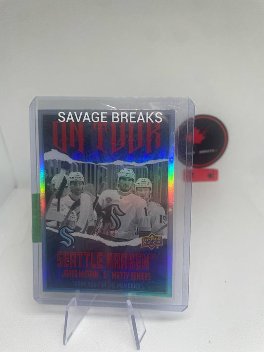 2024-25 Upper Deck Series 2 On Tour Red Parallel Seattle Kraken /99