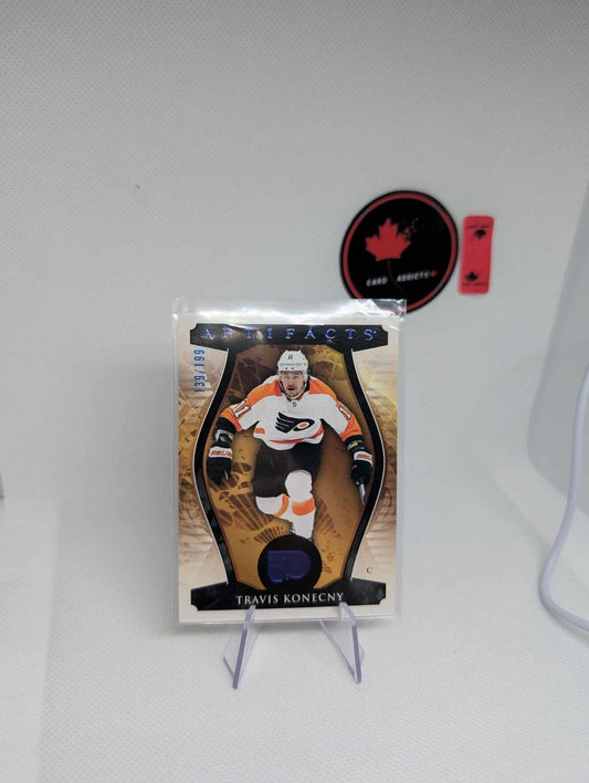2023-24 Upper Deck Artifacts Base Parallel Travis Konecny Royal Blue /199 #106