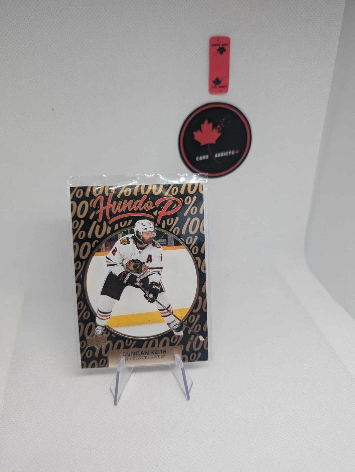 2021-22 Series 1 Hundo P Gold Parallel Duncan Keith #HP-13 Chicago Blackhawks