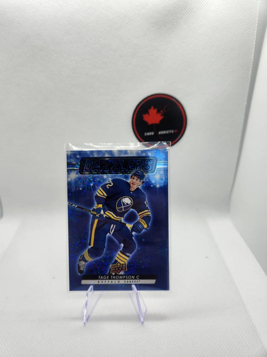 Tage Thompson 2023-23 Upper Deck Series 2 Hockey Blue Dazzlers Insert