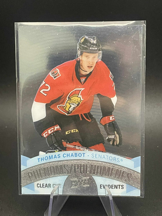 2017-18 Upper Deck Tim Hortons Clear Cut Phenoms Thomas Chabot Ottawa Senators