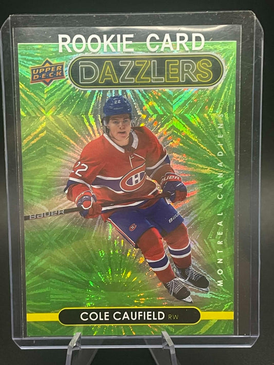 Cole Caufield 21/22 U.D. "Green" Dazzlers ROOKIE Canadiens