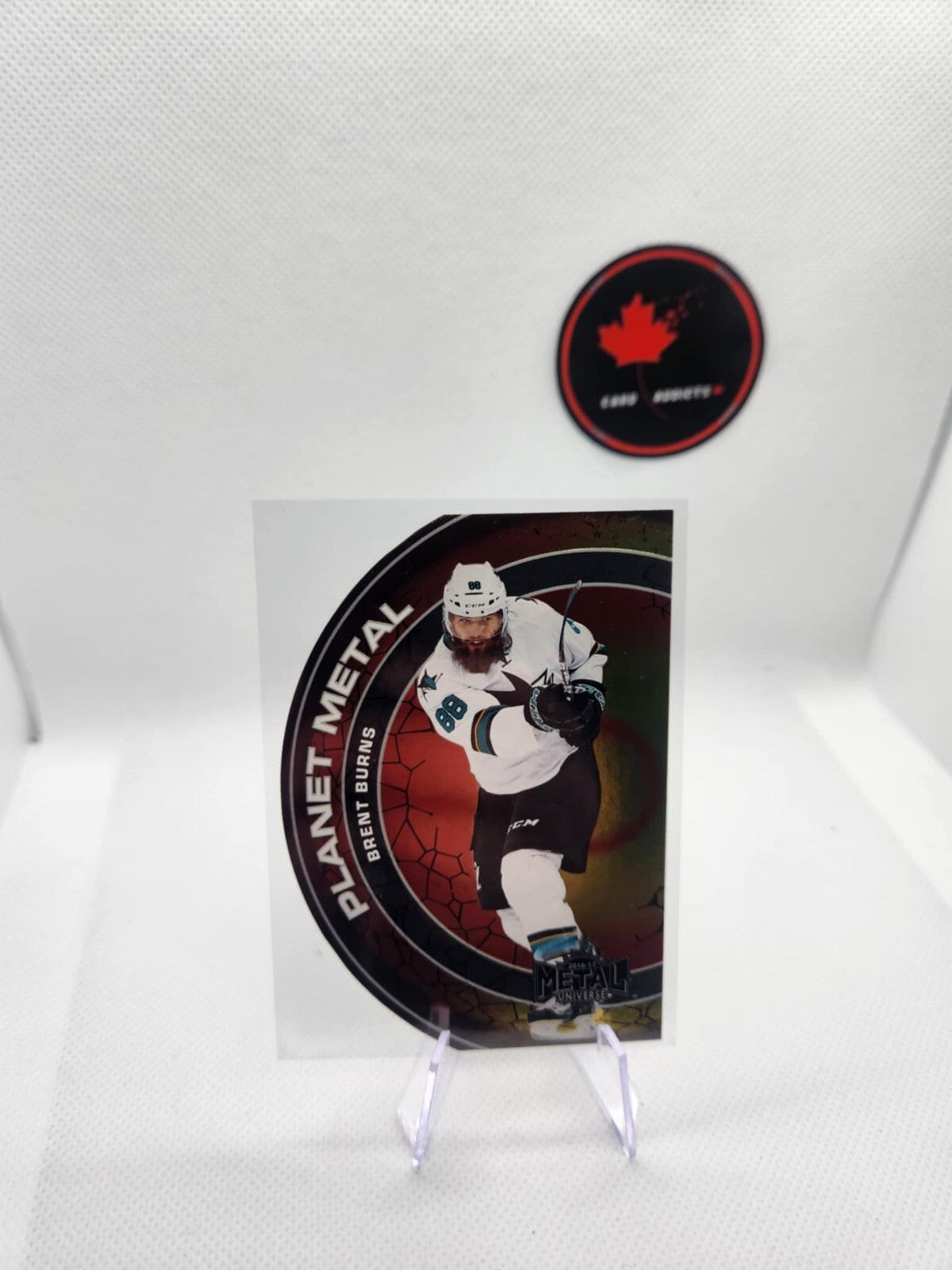 16-17 2016-17 FLEER SHOWCASE BRENT BURNS PLANET METAL DIE-CUT