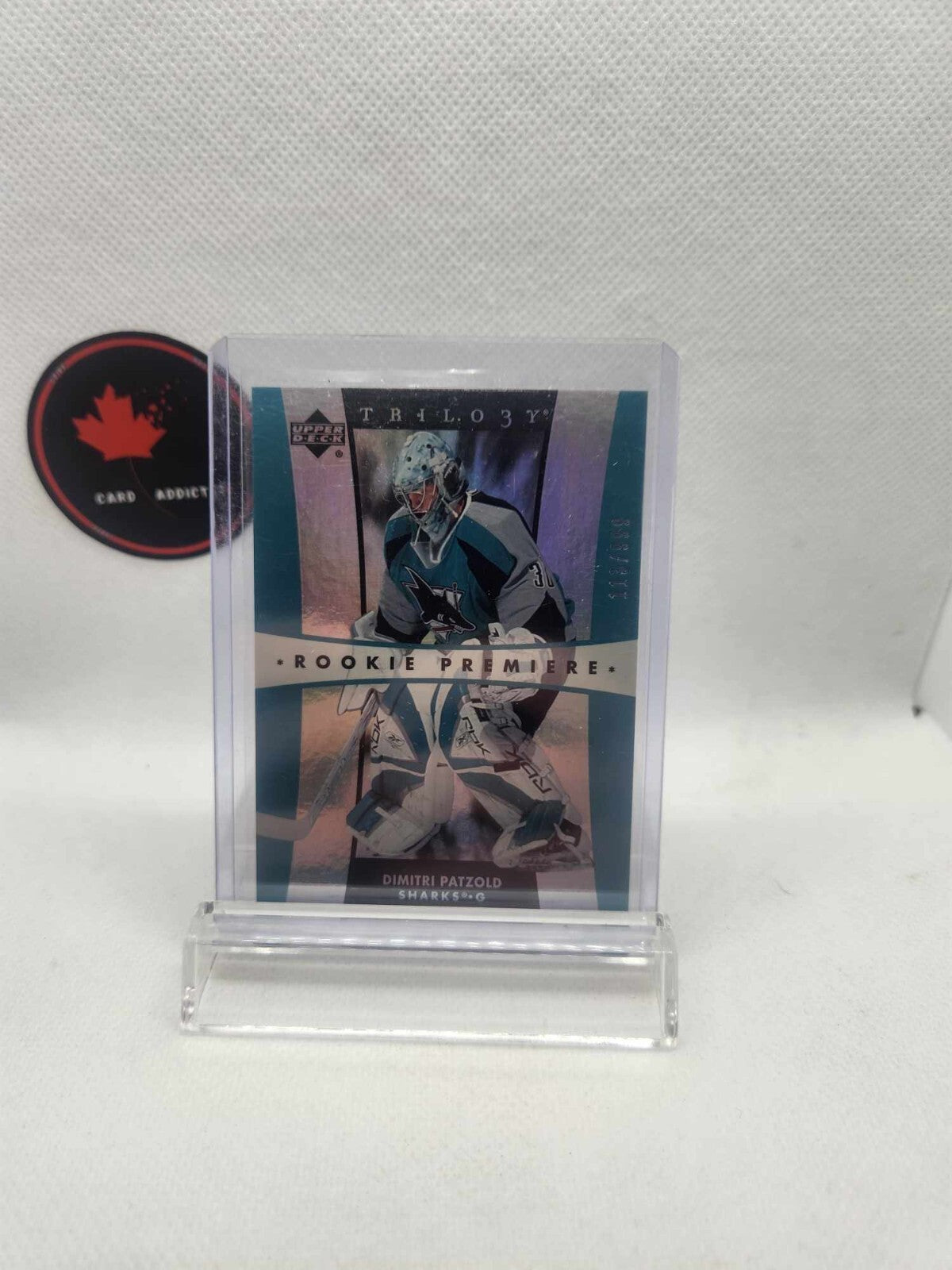 2005-06 Upper Deck Trilogy "Rookie Premiere" #296 Dimitri Patzold /999 Sharks