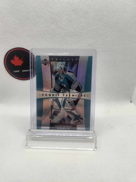 2005-06 Upper Deck Trilogy "Rookie Premiere" #296 Dimitri Patzold /999 Sharks