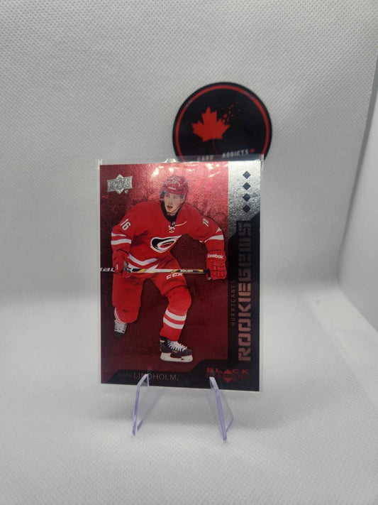 2013-14 Upper Deck Black Diamond Gems Star Rubies /150 Elias Lindholm Rookie RC