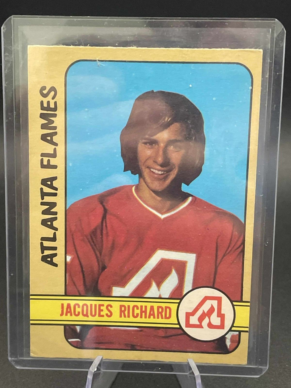 1972-73 JACQUES RICHARD #279 NM ROOKIE OPC SCARCE Hi# Flames Great Shape!