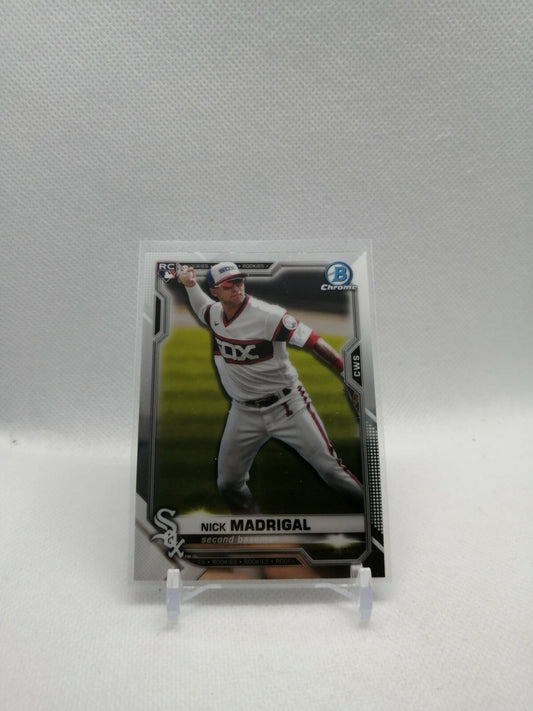 2021 Bowman Chrome #7 NICK MADRIGAL Chicago Cubs REAL LOGO ROOKIE CARD RC