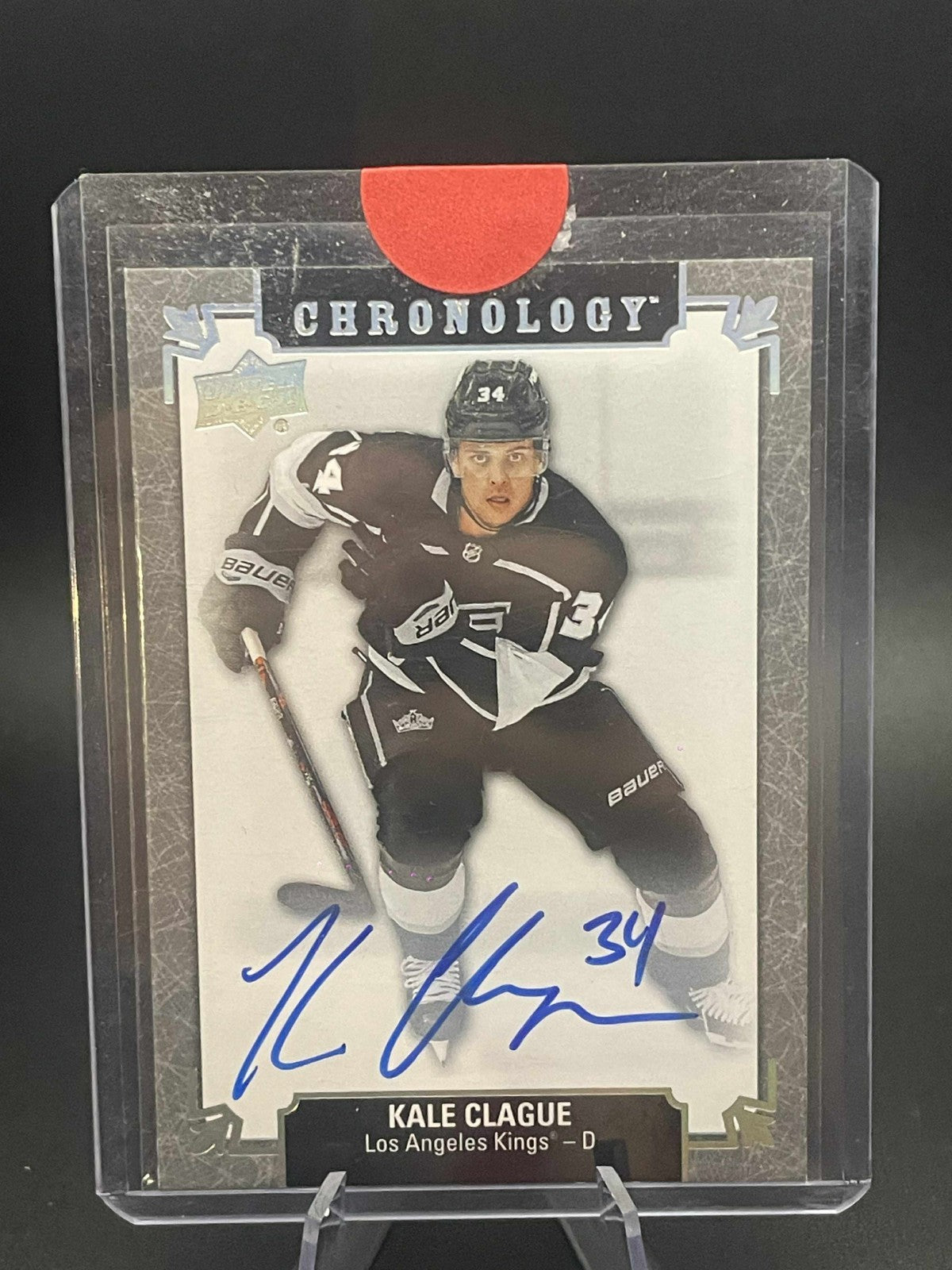 KALE CLAGUE 2019-20 UD CHRONOLOGY FRANCHISE HISTORY AUTOGRAPH AUTO #FH-LA-KC RC