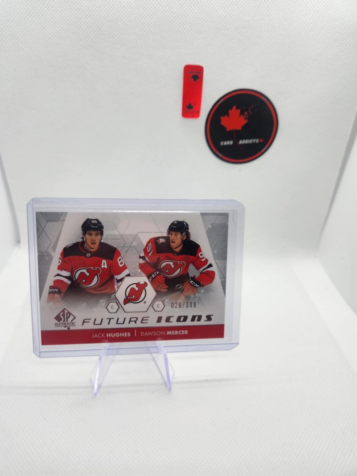 2022-23 SP Authentic Future Icons #FI18 Jack Hughes & Dawson Mercer /399