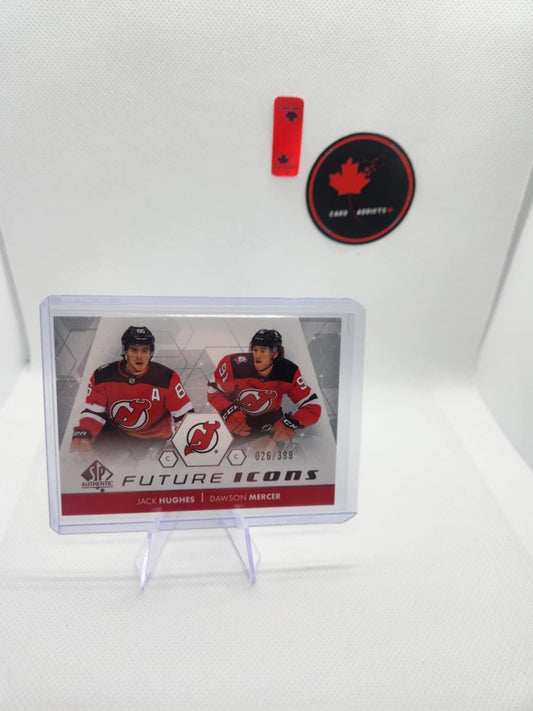 2022-23 SP Authentic Future Icons #FI18 Jack Hughes & Dawson Mercer /399