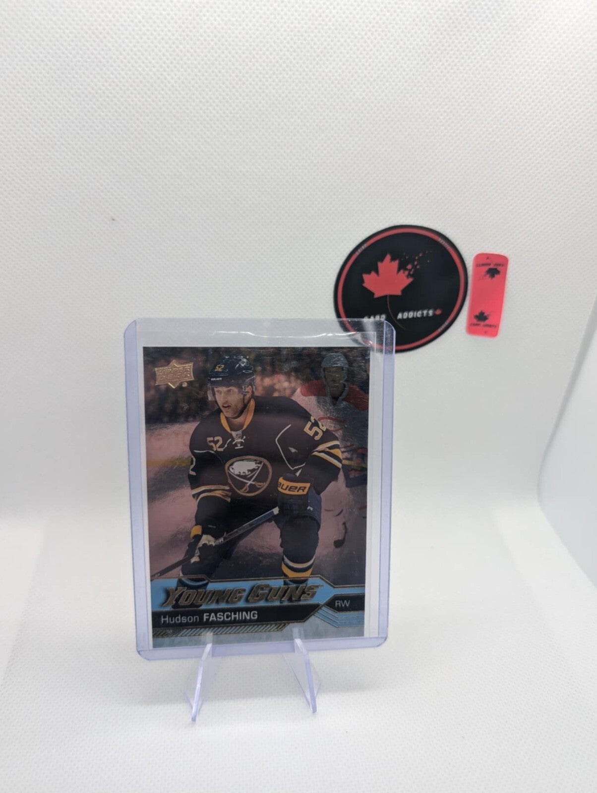 2016-17 Upper Deck Hudson Fasching Buffalo Sabres Young Guns Silver Foil (#242)