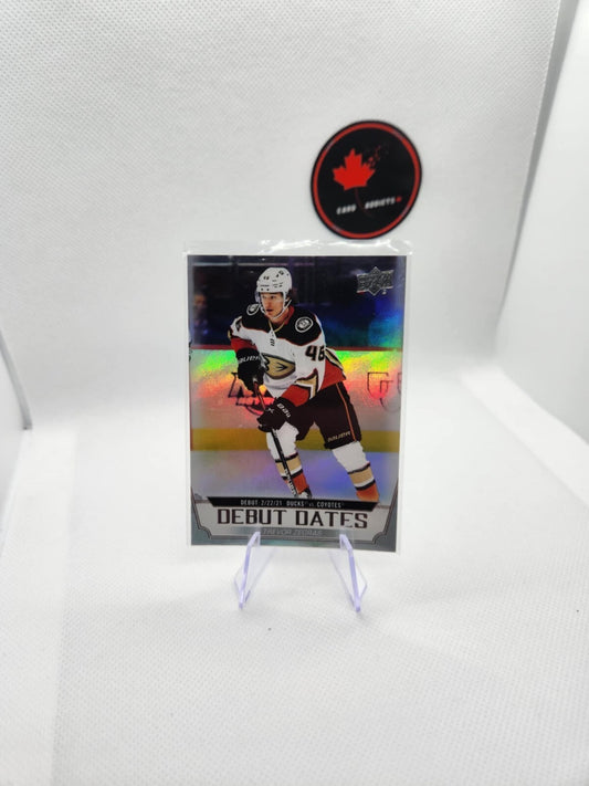 2022/23 Trevor Zegras Upper Deck Series 1 Debut Dates Card # DD-13