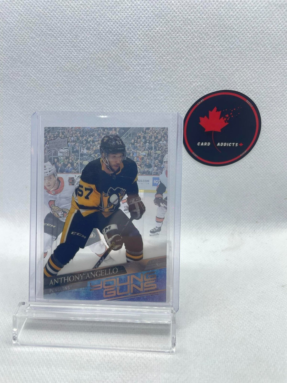 2020-21 Upper Deck UD Series 2 Young Guns Clear Cut #472 Anthony Angello