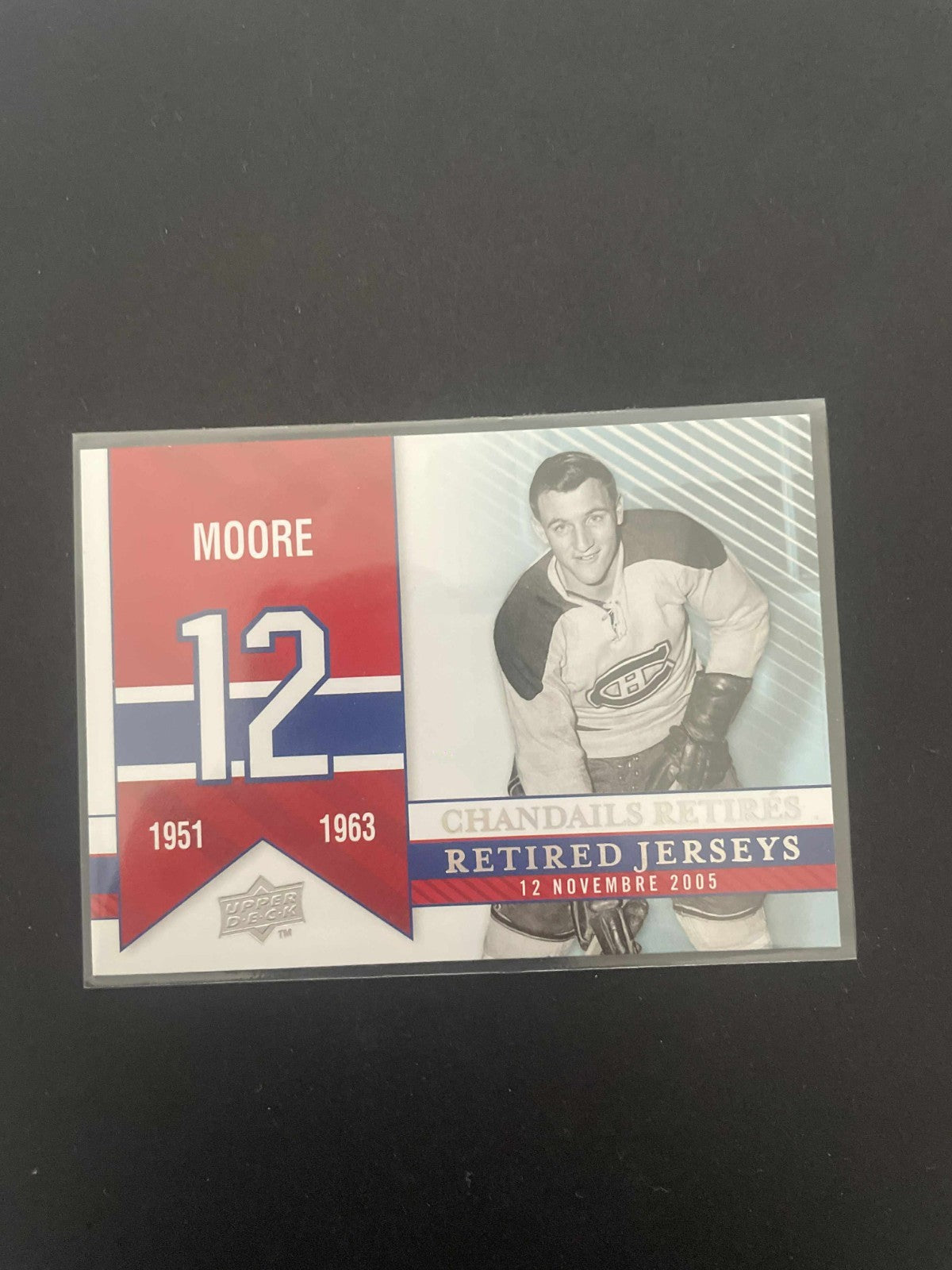 2008-09 Montreal Canadiens Centennial Retired Jerseys #280 Dickie Moore REF I