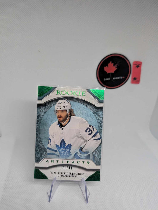 Timothy Liljegren 2020-21 Upper Deck Artifacts Emerald Rookie #'d /99