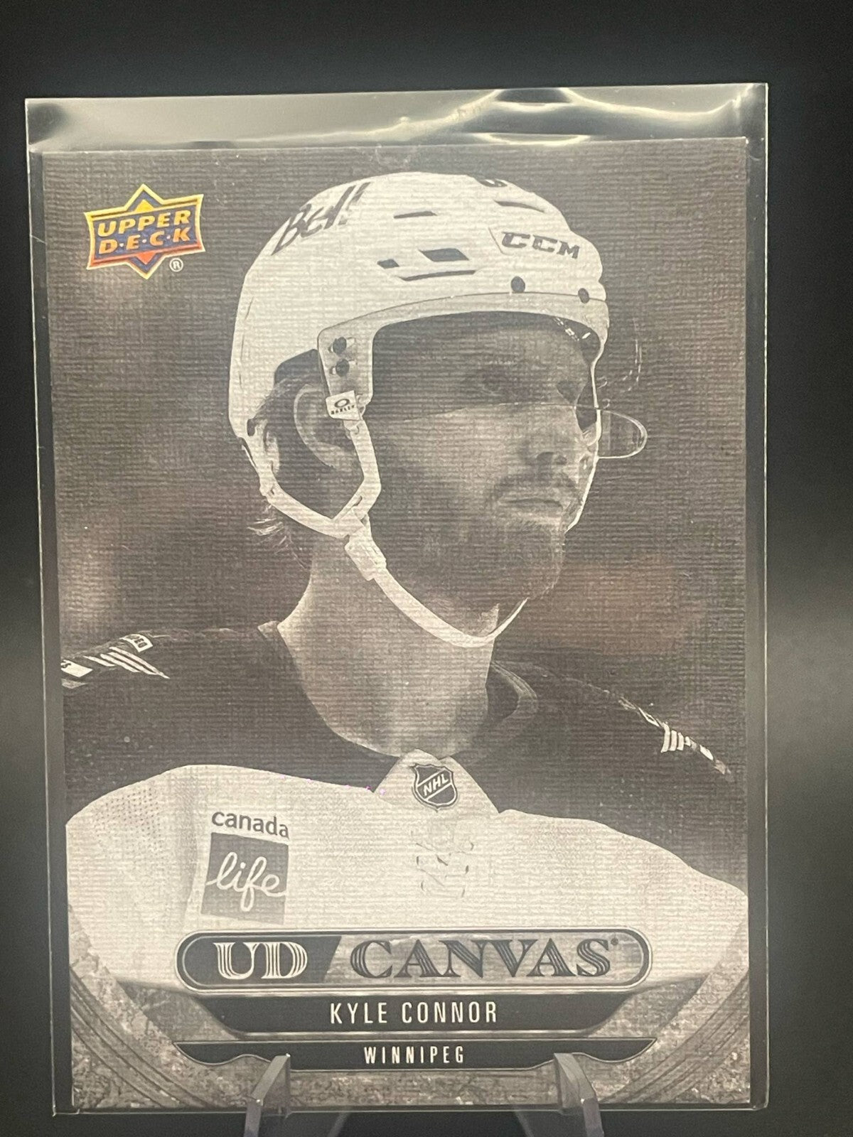 2024-25 Upper Deck Canvas #C21 Kyle Connor Black & White
