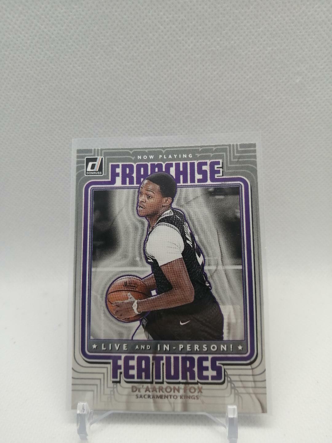 2020-21 Donruss DeAaron Fox Franchise Features Insert Card Sacramento Kings MINT