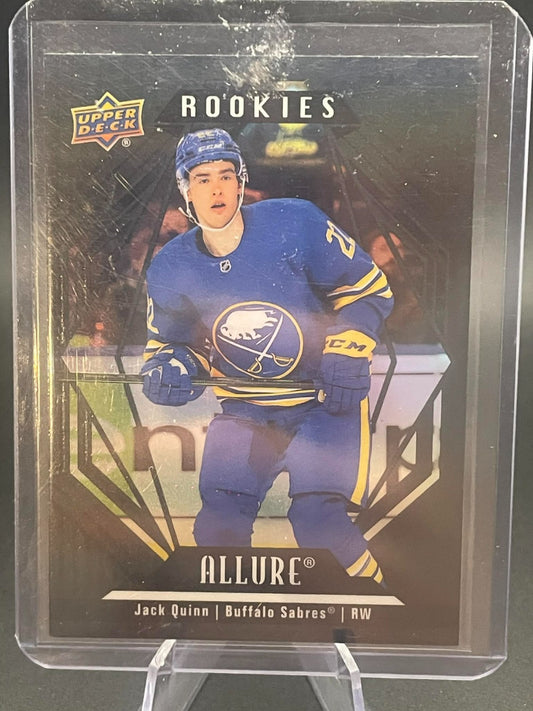 Jack Quinn Rookie #124 2022-23 Upper Deck Allure Black Rainbow Buffalo Sabres