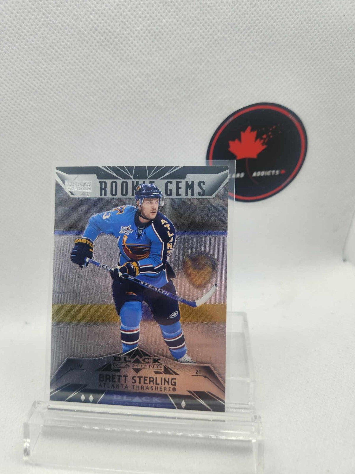 2007-08 Upper Deck Black Diamond Rookie Gems Brett Sterling RC Card# 168