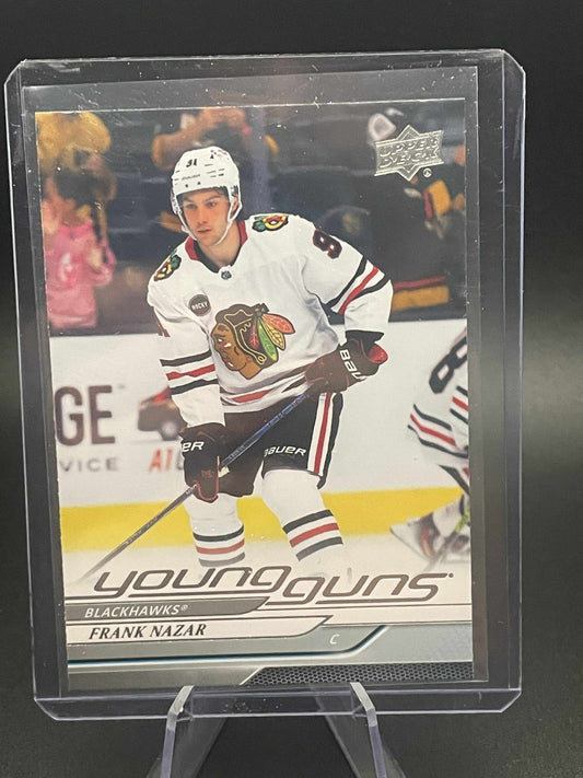 2024-25 UD Young Guns Frank Nazar # 227, Chicago Blackhawks