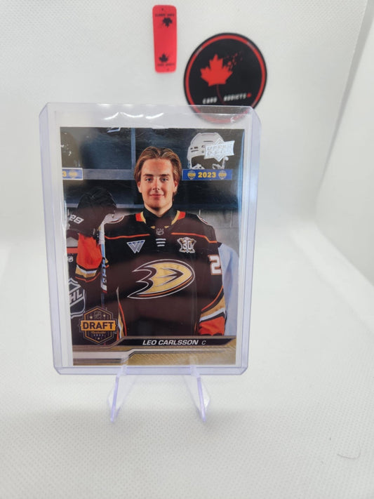 Upper Deck 2023 2024 Extended Series Leo Carlsson 1st Round Rookie Draft #736