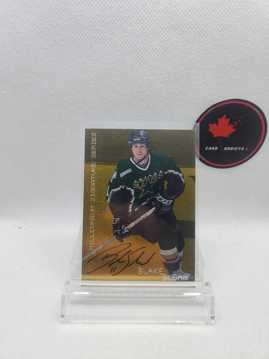 1999 BE A PLAYER MILLENNIUM SIGNATURE SERIES AUTO GOLD #74 BLAKE SLOAN