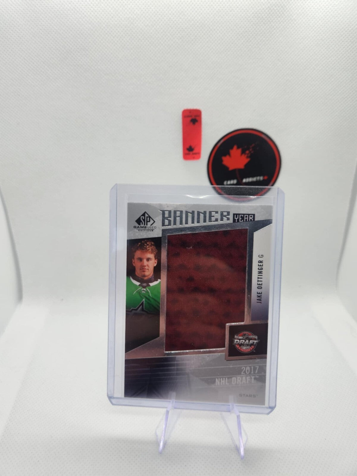 2023-24 Sp Game Used Banner Year NHL Draft Jake Oettinger