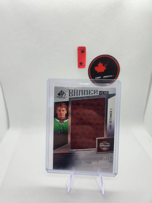 2023-24 Sp Game Used Banner Year NHL Draft Jake Oettinger