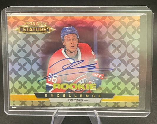 Jesse Ylonen 2021-22 Upper Deck Stature Rookie Excellence Auto #RE-39