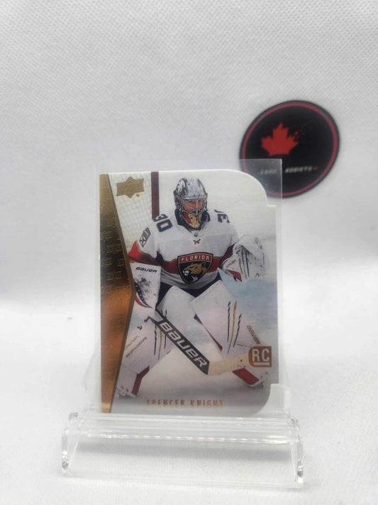 Spencer Knight Red Die Cut Rookie Card 2021-22 Upper Deck #RDT-3
