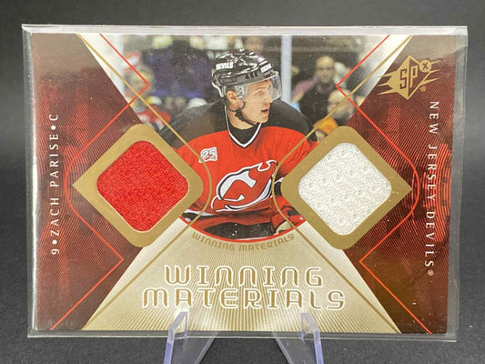 Zach Parise 2007-08 SPx Winning Materials #WM-ZP Double Jersey