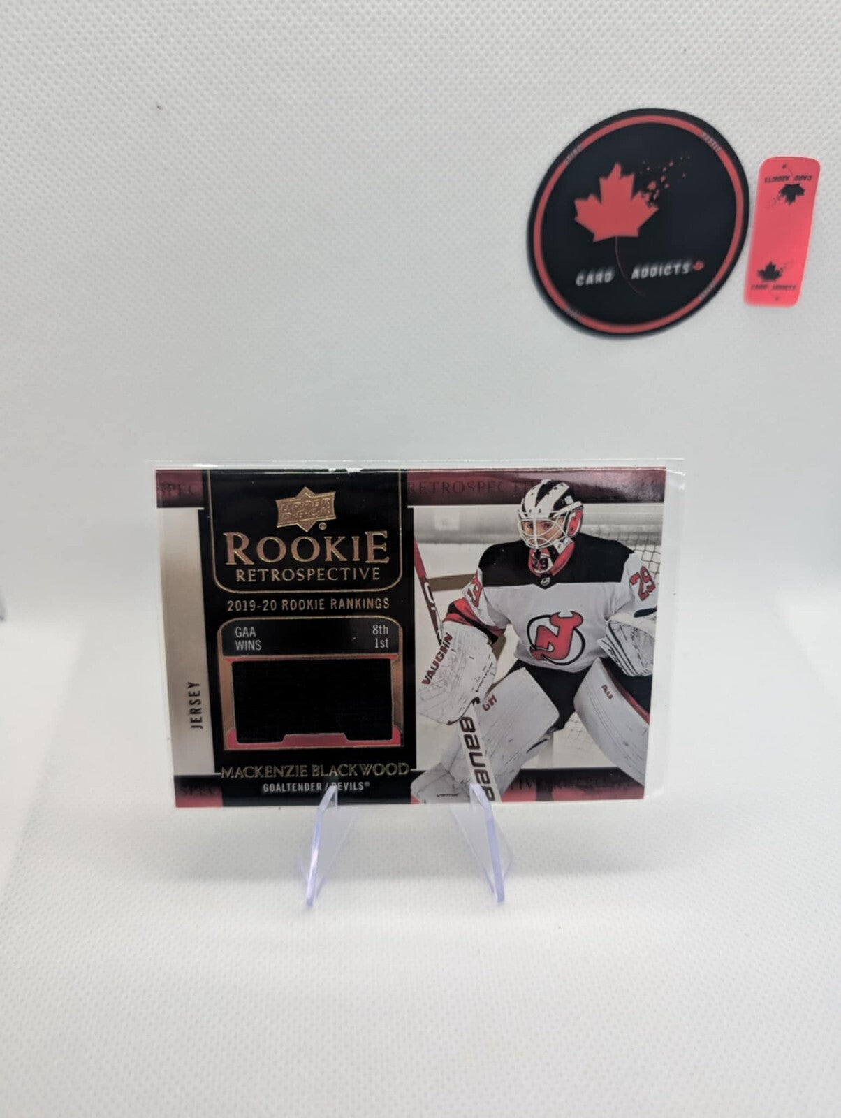 2020-21 Upper Deck Rookie Retrospective JERSEY #RR-8 Mackenzie Blackwood