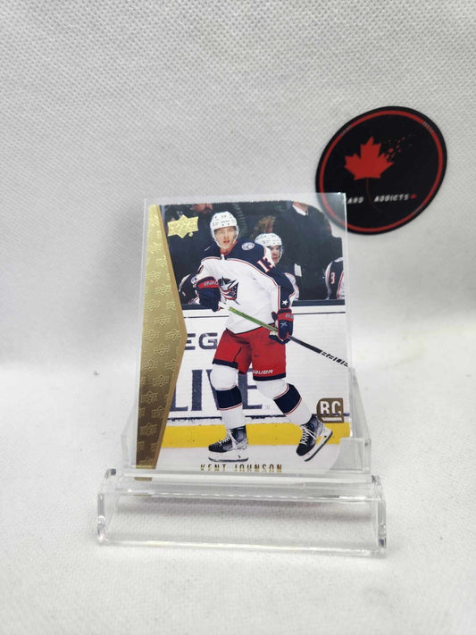 Kent Johnson 94-95 Tribute Rookie Die-Cut 2022-23 Upper Deck Series 1 RDT-4