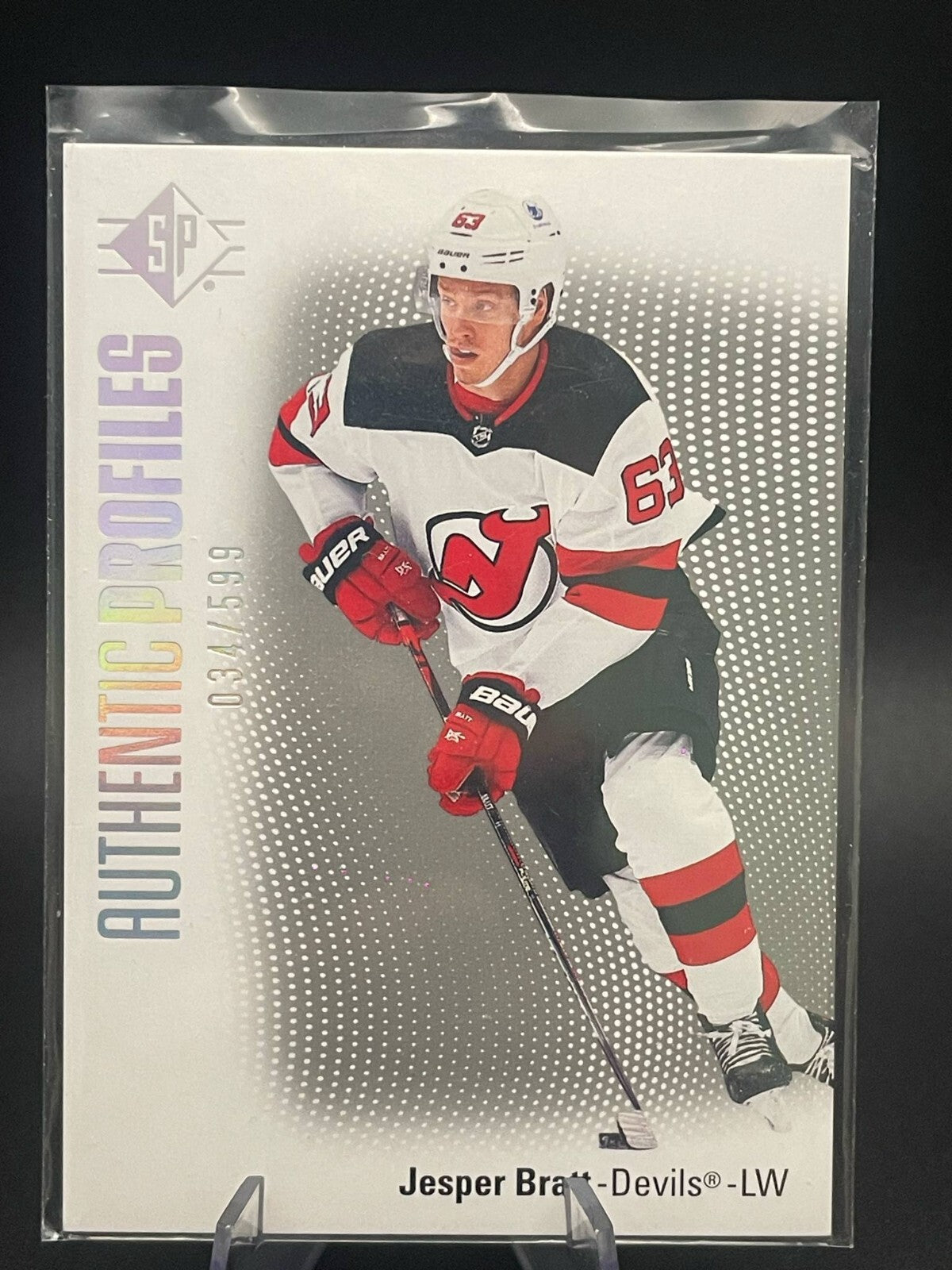 2021/22 Upper Deck SP Authentic Profiles Jesper Bratt #AP-4 /1199