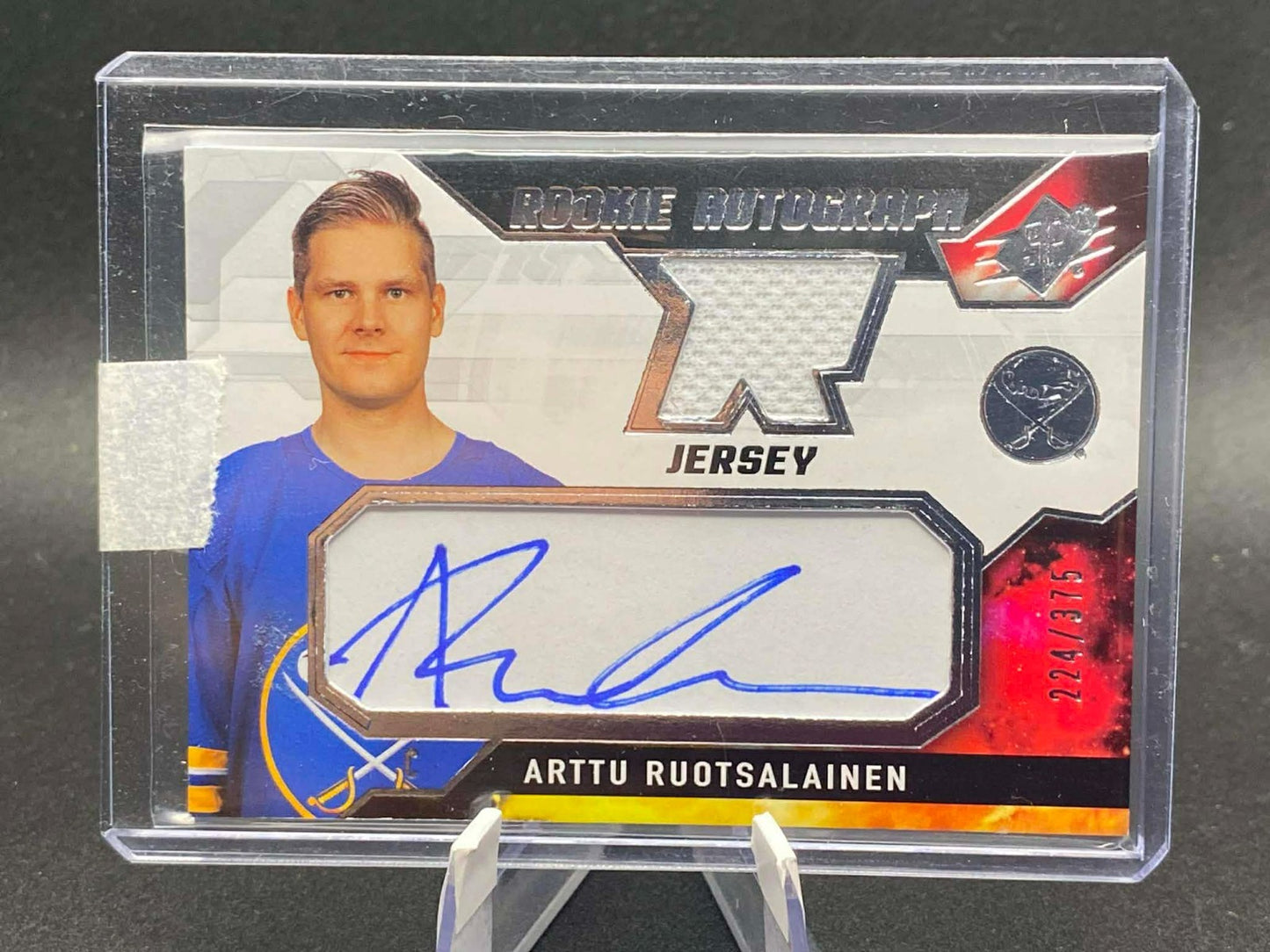 2021-22 SPx Jersey Spectrum /375 Arttu Ruotsalainen #AR Rookie Auto RC