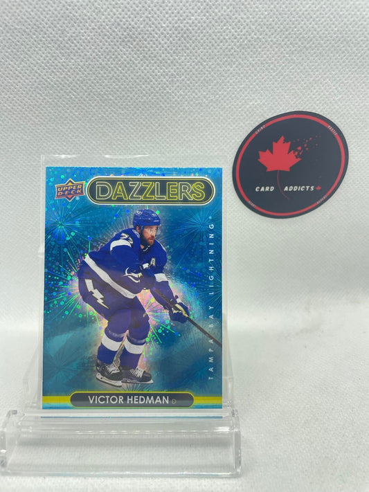 Victor Hedman 2021-22 Upper Deck Dazzlers Blue Boston Bruins