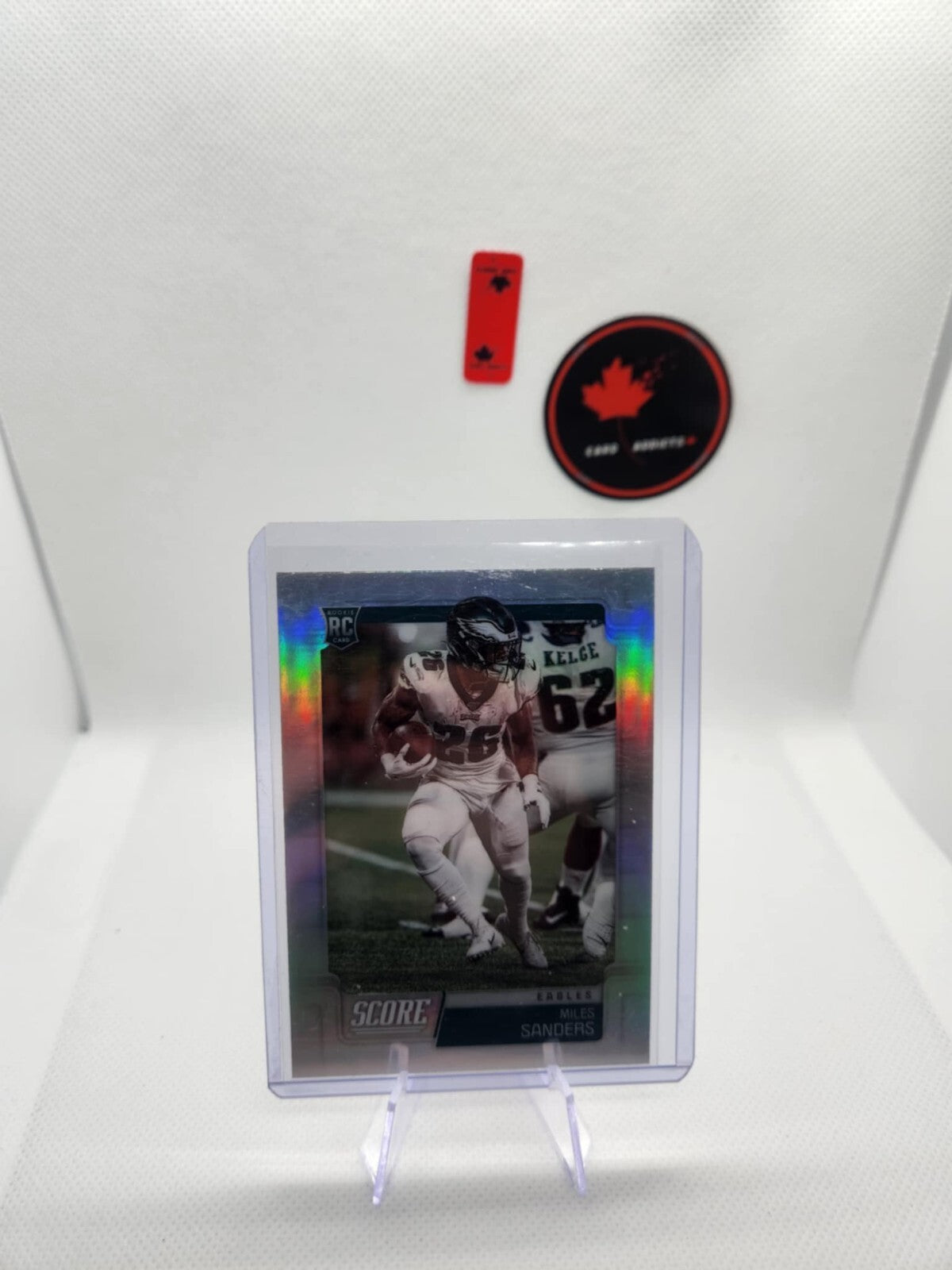2019 Panini Score Miles Sanders RC Silver HOLO #448 Philadelphia Eagles Rookie