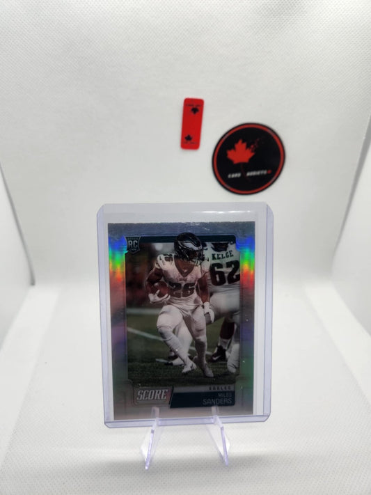 2019 Panini Score Miles Sanders RC Silver HOLO #448 Philadelphia Eagles Rookie