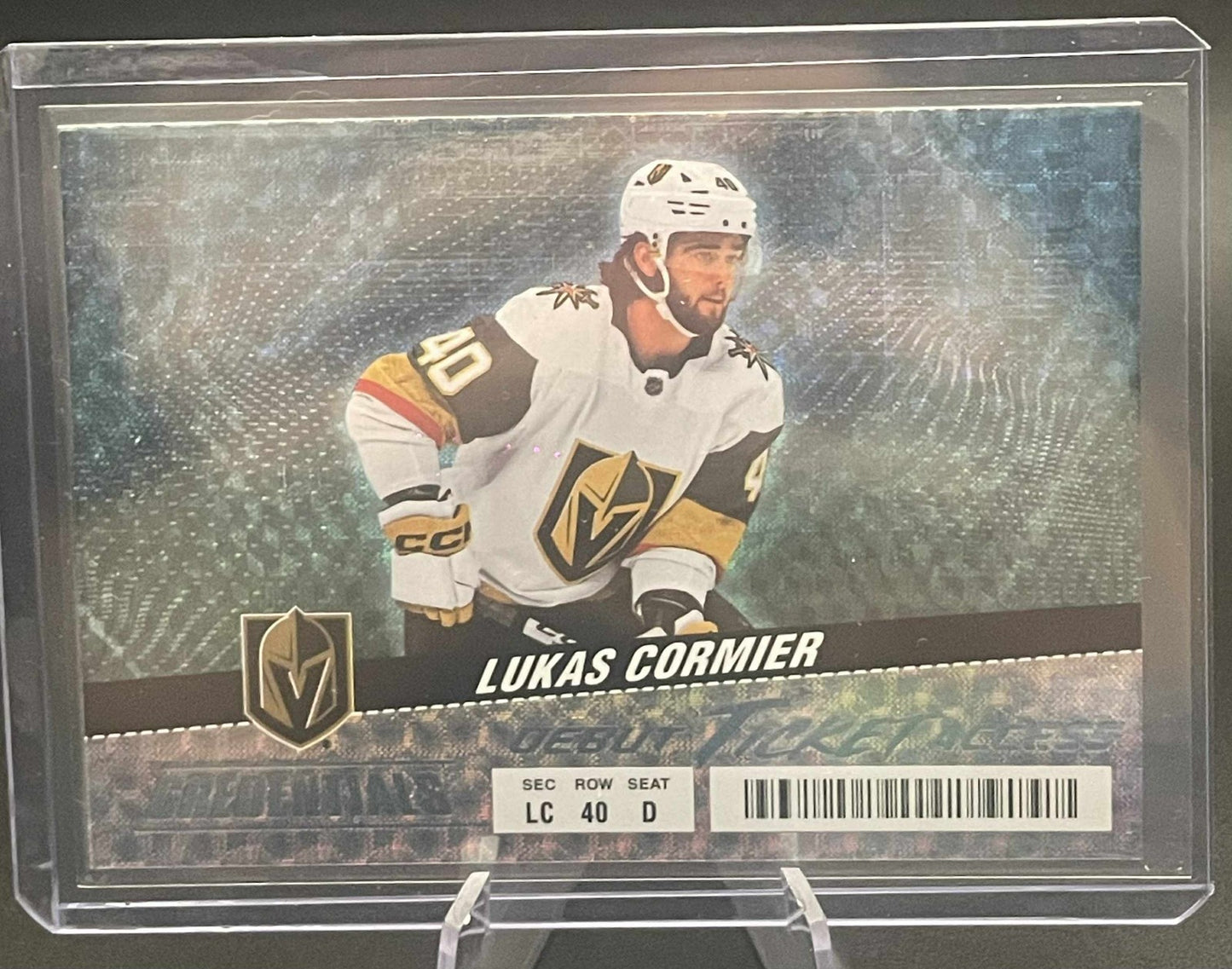 2024-25 UD CREDENTIALS DEBUT TICKET ROOKIE HORIZONTAL #116 KNIGHTS LUKAS CORMIER