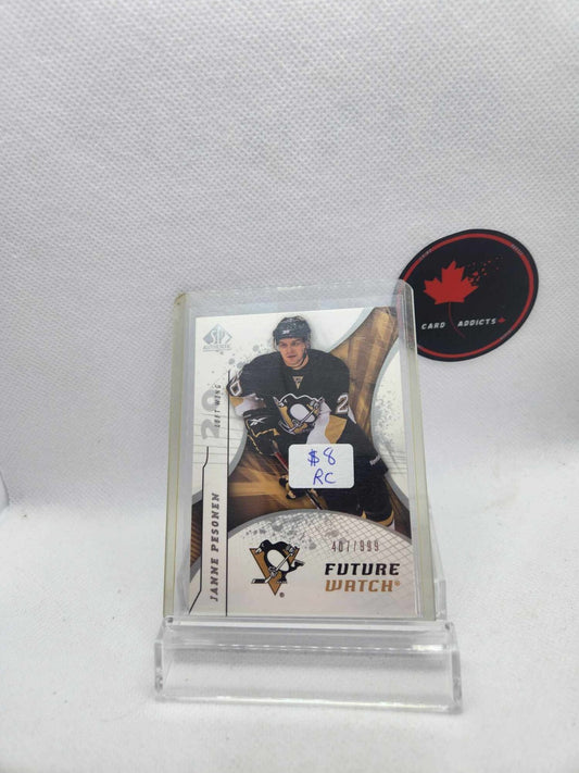 2008-09 SP Authentic Janne Pesonen Future Watch Rookie Card RC #190 Mint /999