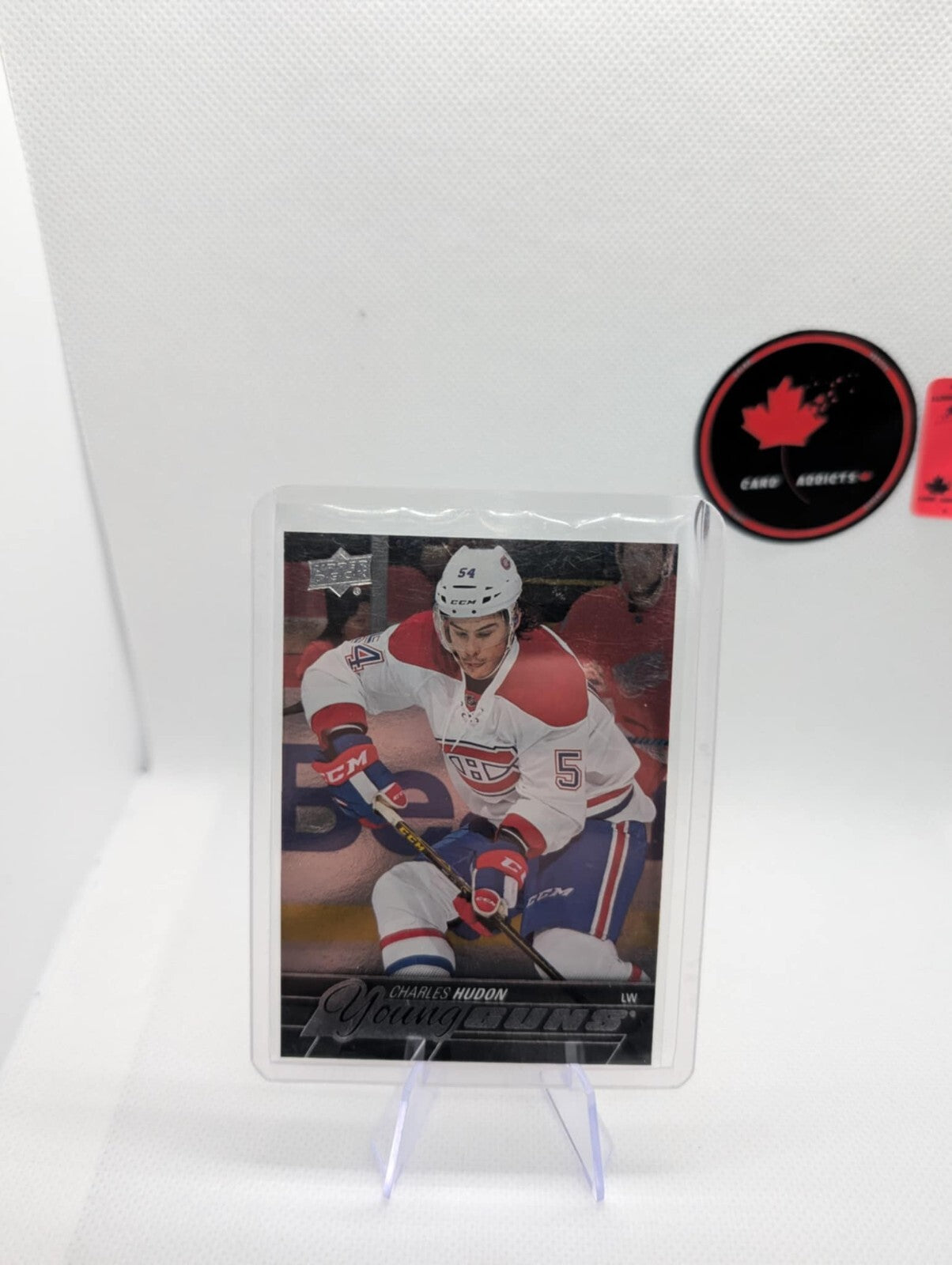 2015-16 Upper Deck Series 2 Young Guns Silver Foil Charles Hudon #452